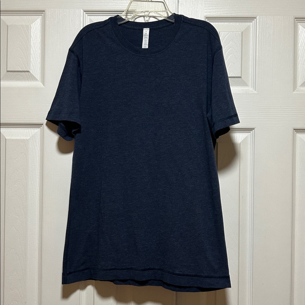 Lululemon Mens Navy Blue Short Sleeve T Shirt - Size Medium